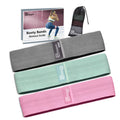 Polygon Resistance Exercise Bands, Polygon Fabric Non Slip Hip Bands for Squats, Legs, Butt, Thigh and Hip Workout, Thick Wide Fitness Loop for Men & Women. Workout Guide Included (Set of 3) 🍁 All In One Marketplace Canada